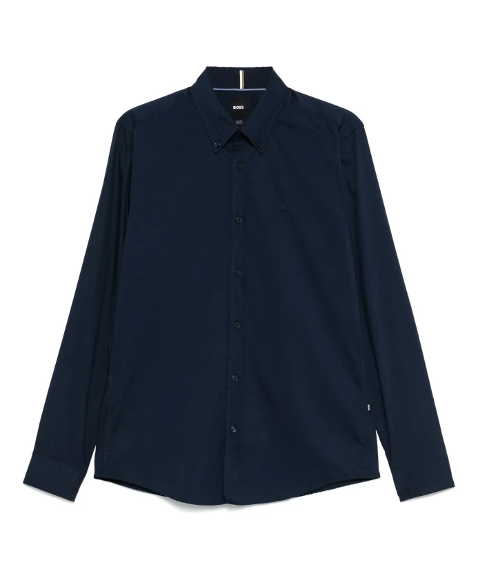 

Рубашка приталенного кроя на пуговицах Hugo, синий