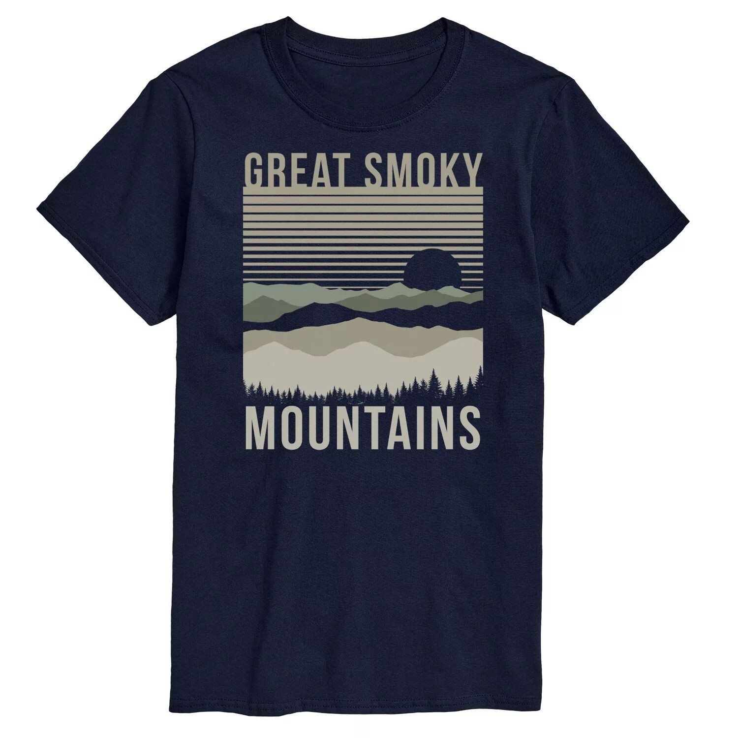 

Футболка Big & Tall Great Smoky Mountains, Blue Licensed Character, синий