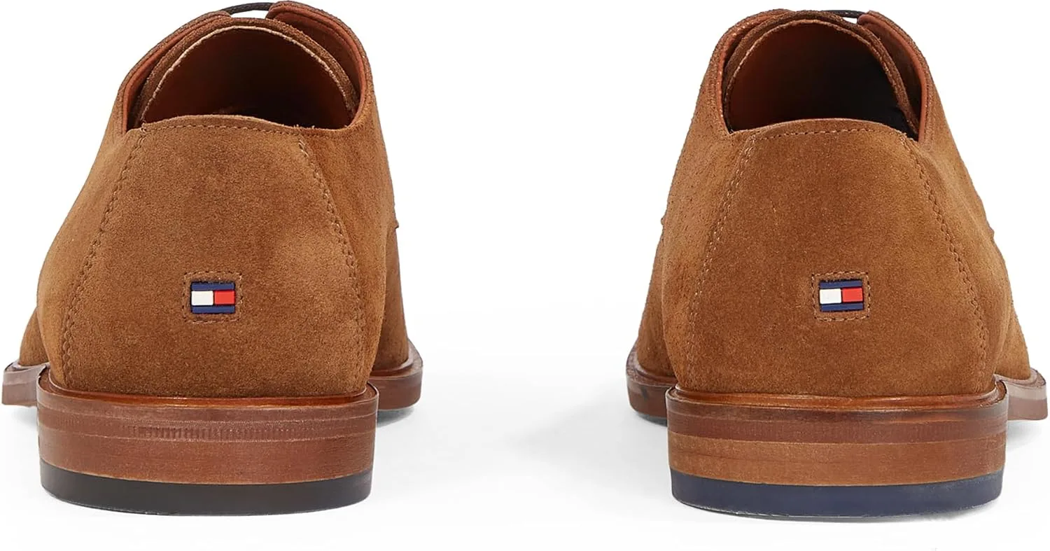 Мужские туфли-дерби Tommy Hilfiger Thunit из замши, коричневый — фото 2