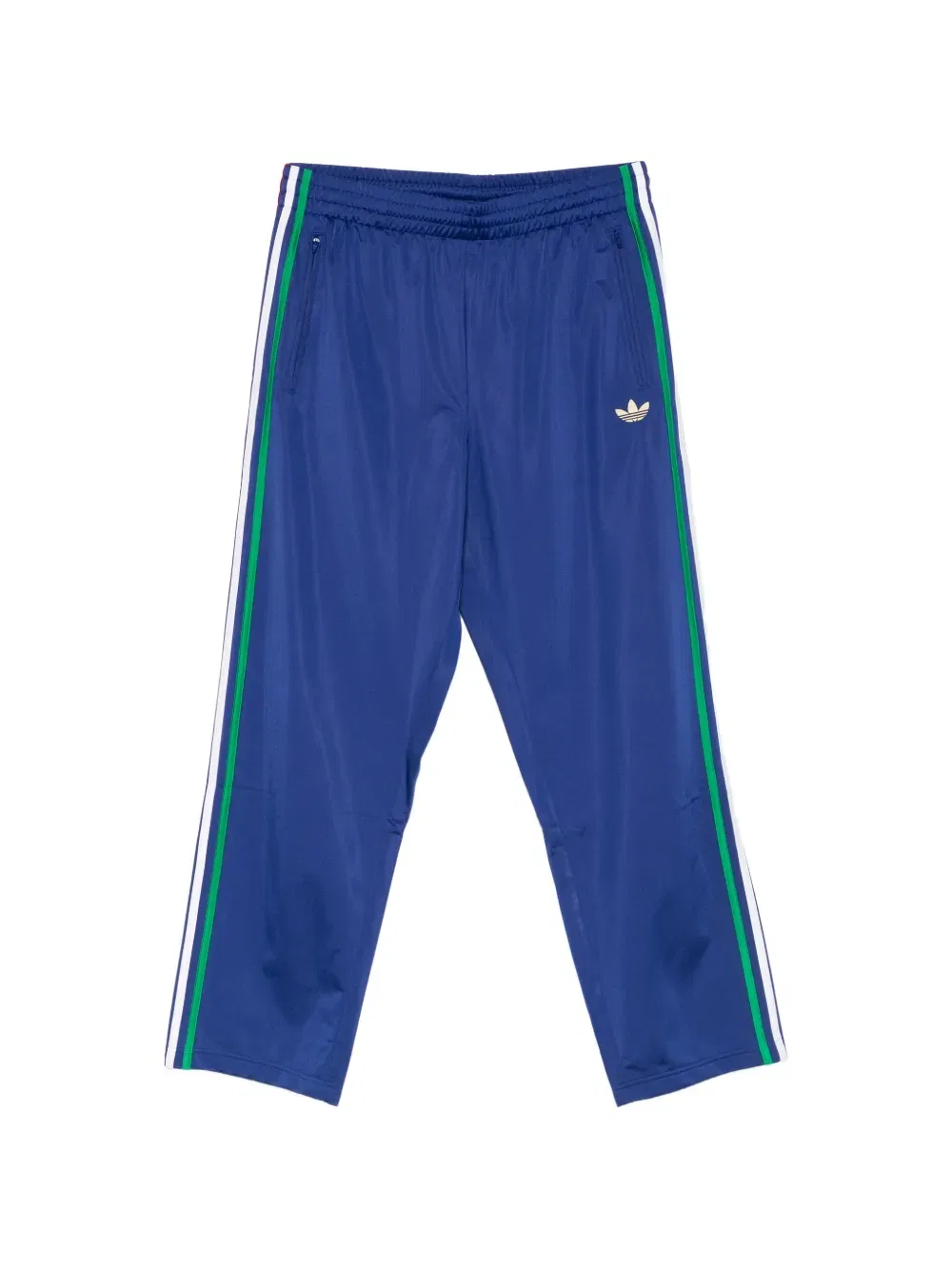 Брюки с боковой полосой и логотипом Firebird Adidas, синий