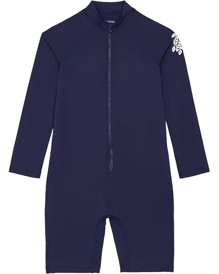 Цельная футболка-рашгард Solid & Soft Guppy Vilebrequin Kids, Bleu Marine