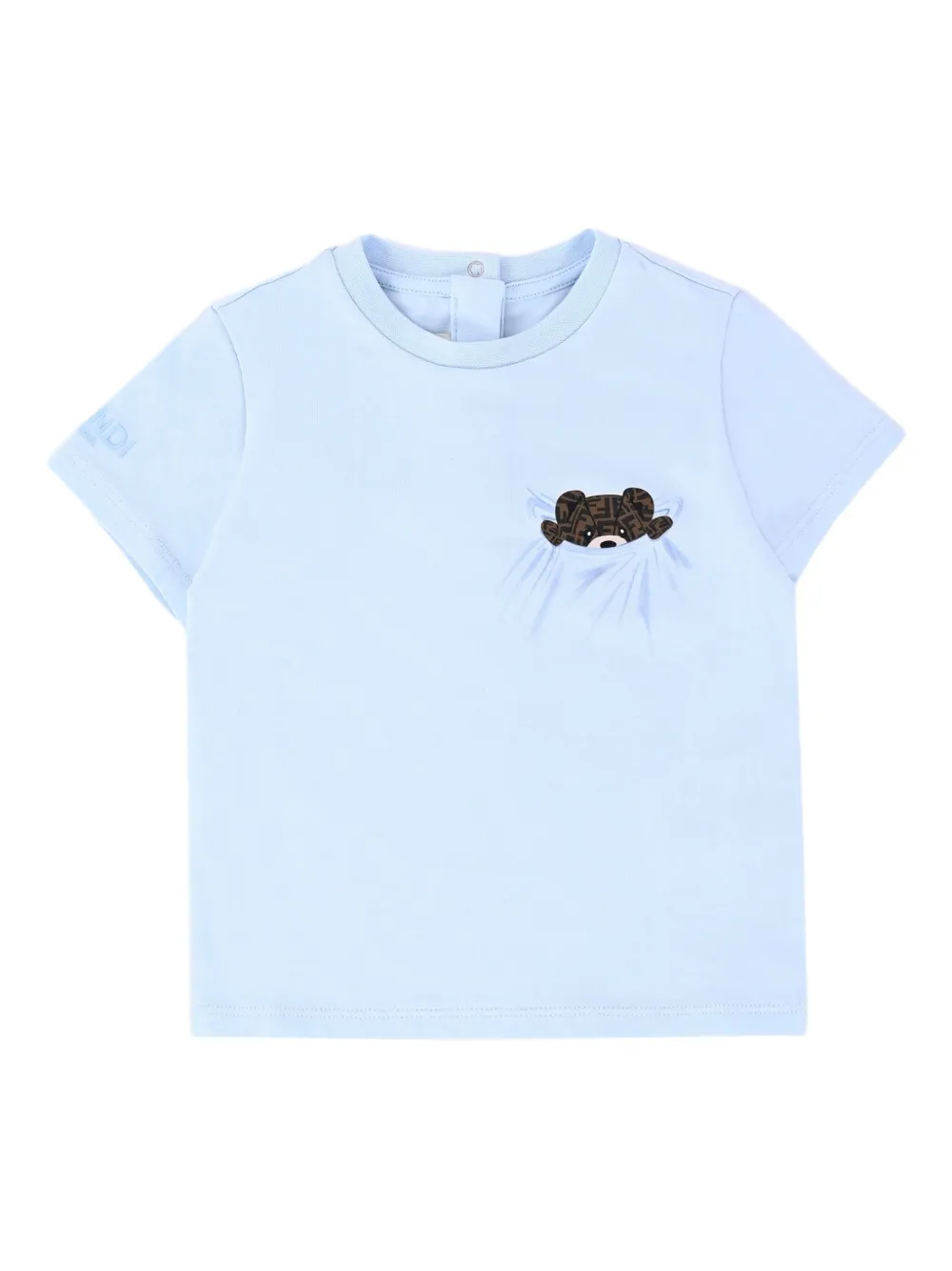 

Футболка с карманом FENDI KIDS, синий