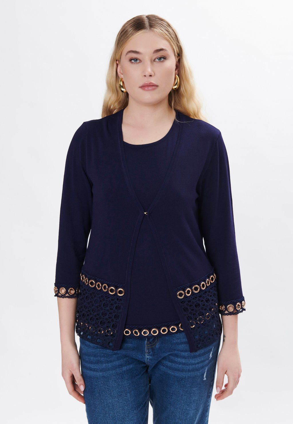 

Кардиган EYELETS Maison Form'elle, синий
