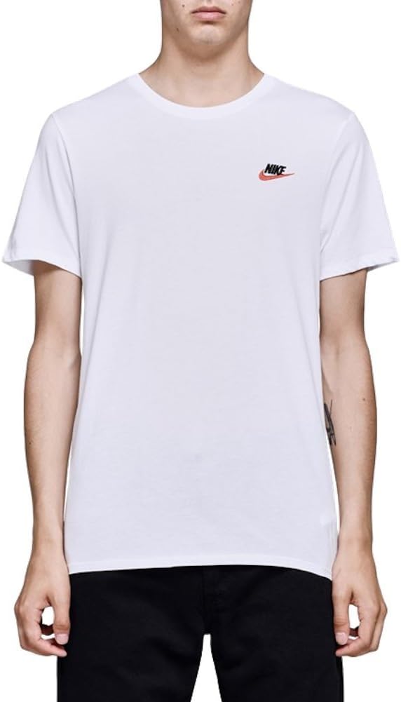 

Футболка Nike Men's NSW Tee Club с вышивкой Futura, White/University Red, Белый, Футболка Nike Men's NSW Tee Club с вышивкой Futura, White/University Red