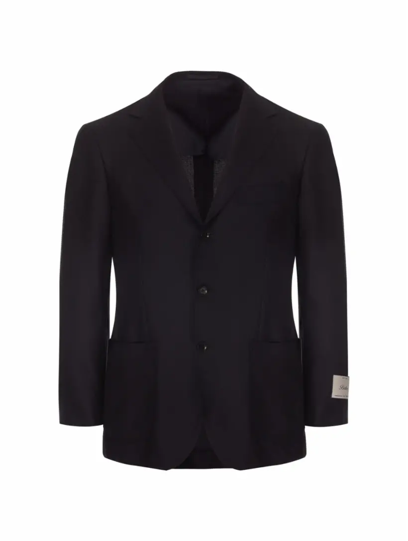 

Шерстяной однобортный пиджак Ring Jacket, тёмно-синий