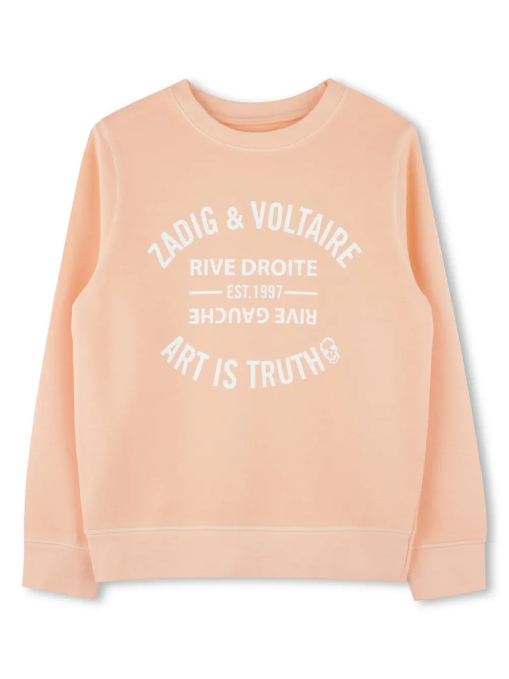 

Толстовка с логотипом Zadig & Voltaire Kids, розовый