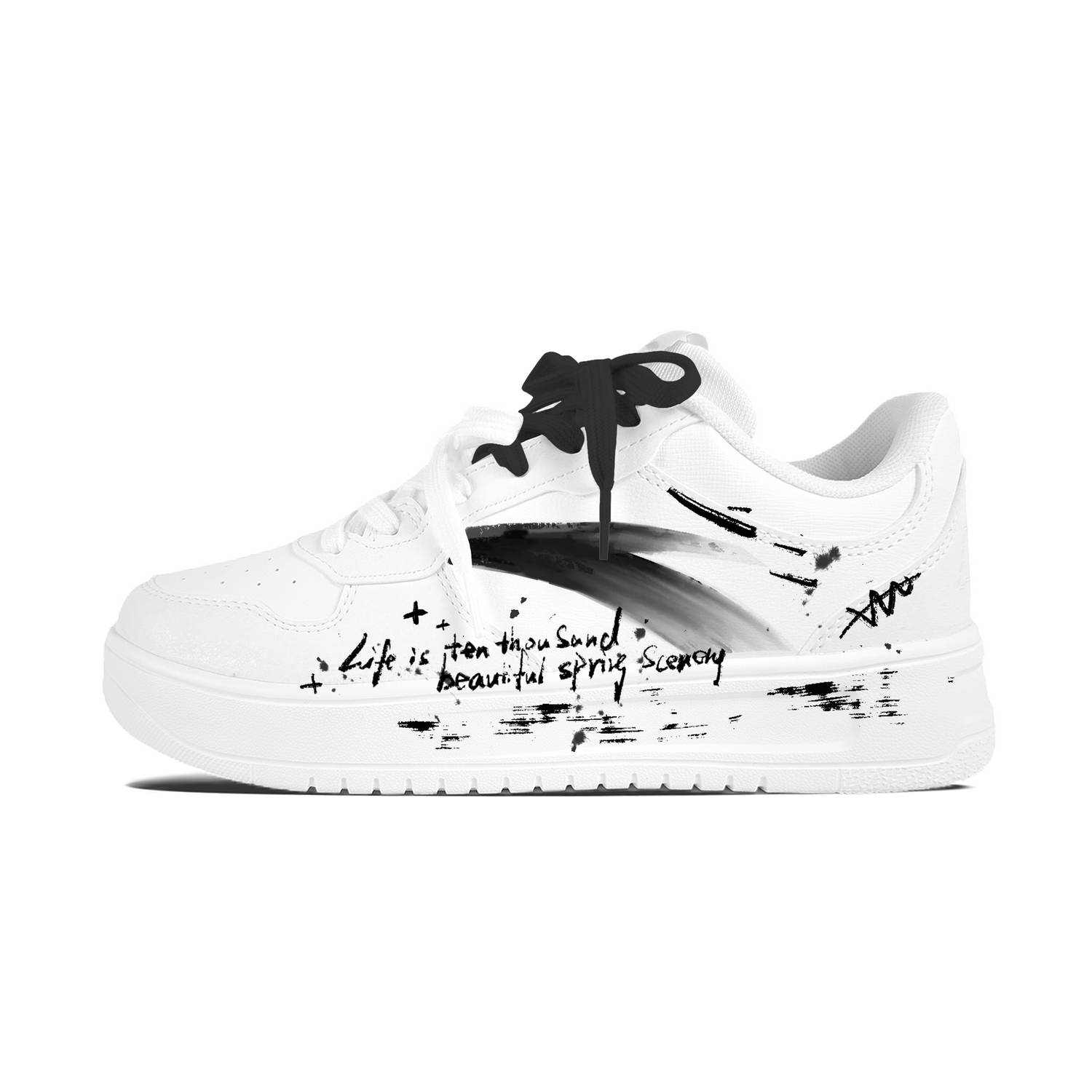 

ANTA Легкие чернильные граффити кроссовки для скейтбординга Unisex с противоскользящей и износостойкой подошвой