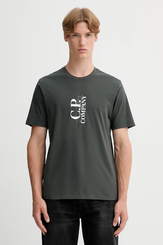 

Хлопковая футболка C.P. Company, серый