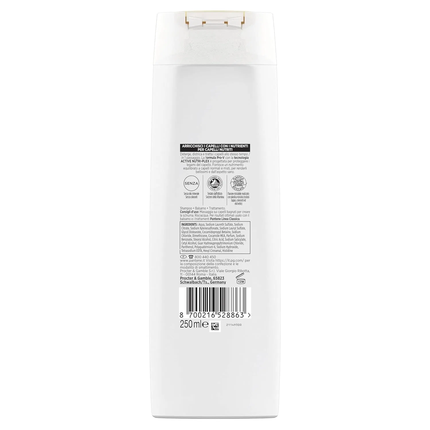 Шампунь и кондиционер 3 в 1 Pantene Pro-V Classic Line для нормальных и смешанных волос Pantene — фото 3