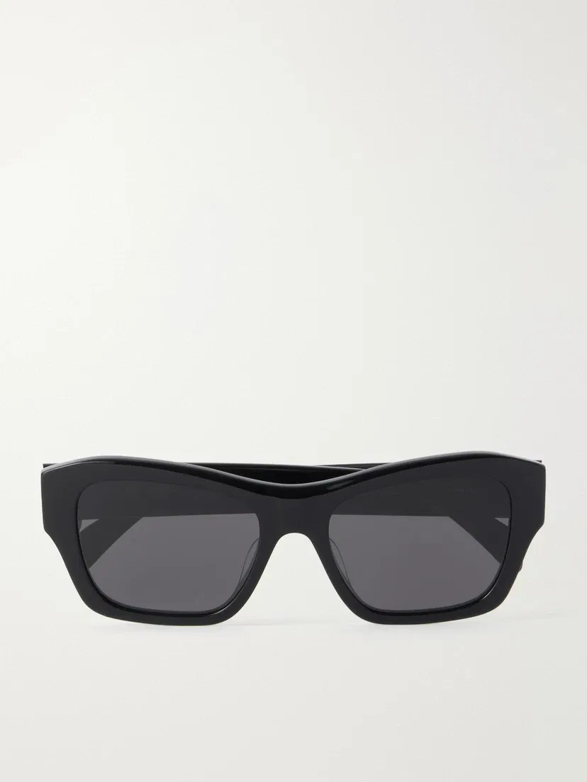 Квадратные ацетатные солнцезащитные очки Triomphe CELINE EYEWEAR, черный