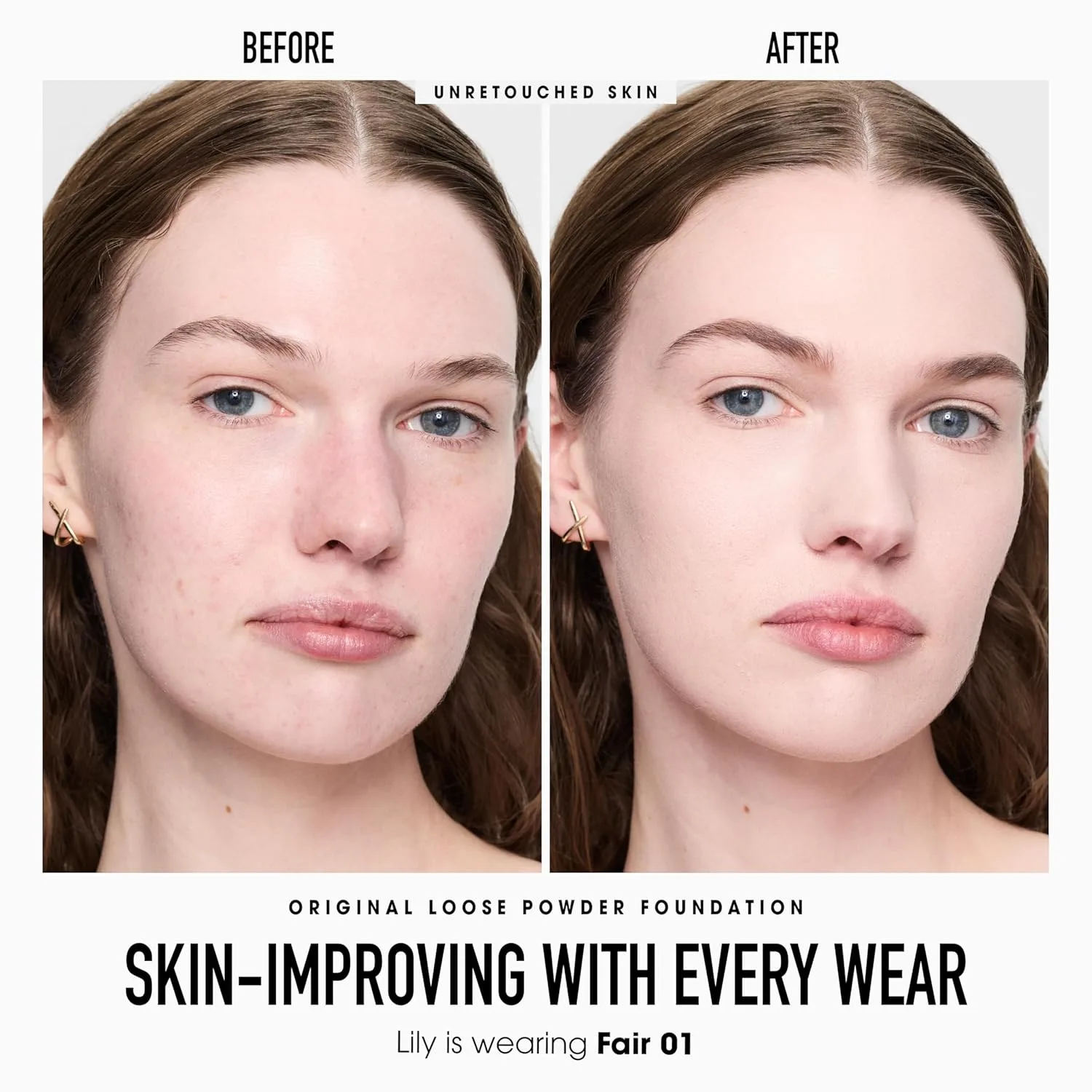 bareMinerals Original Get Started Kit, набор макияжа из 3 предметов: полноразмерная минеральная рассыпчатая тональная основа SPF 15, дорожная кисть Beautiful Finish и фиксирующая пудра Original Mineral Veil, AA Fair — фото 2
