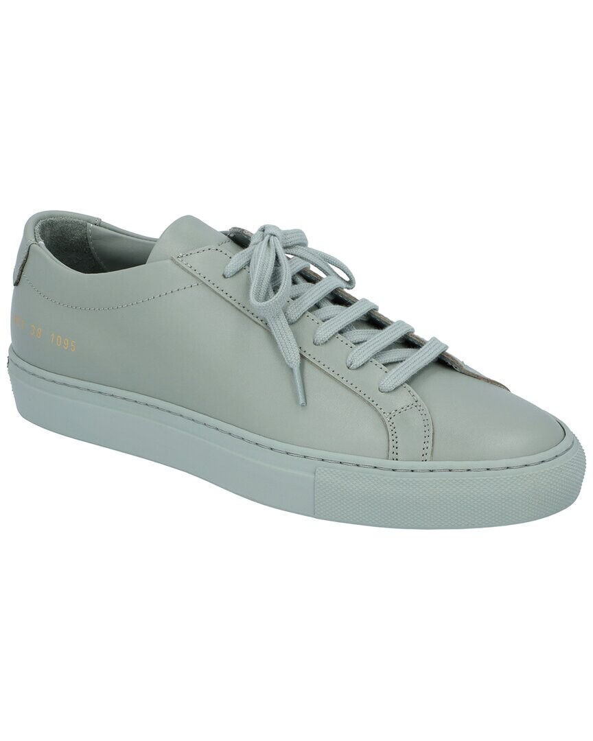 Оригинальные кожаные кроссовки Common Projects Achilles, зеленый — фото 4