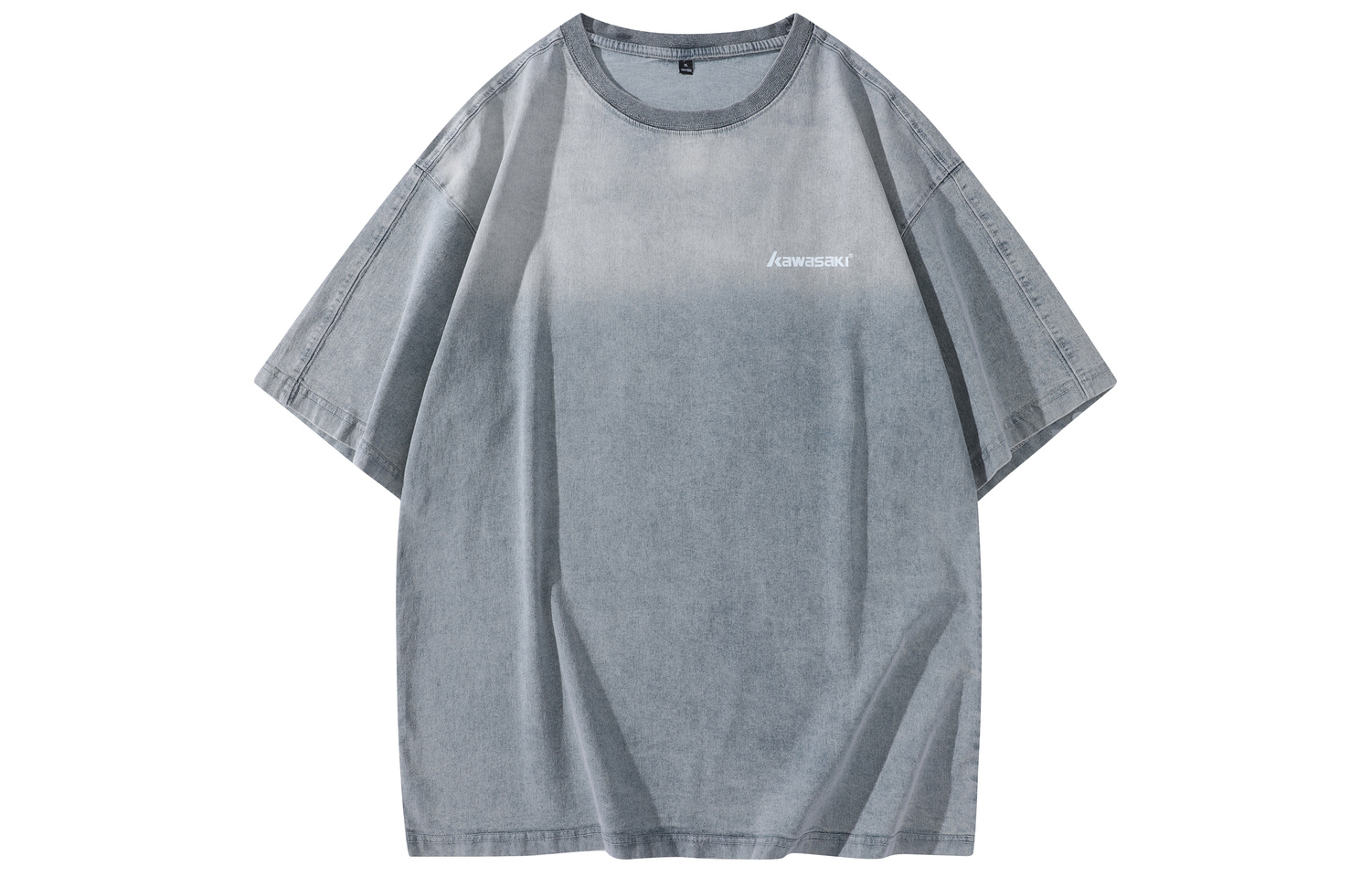 

Футболка унисекс Kawasaki, серый