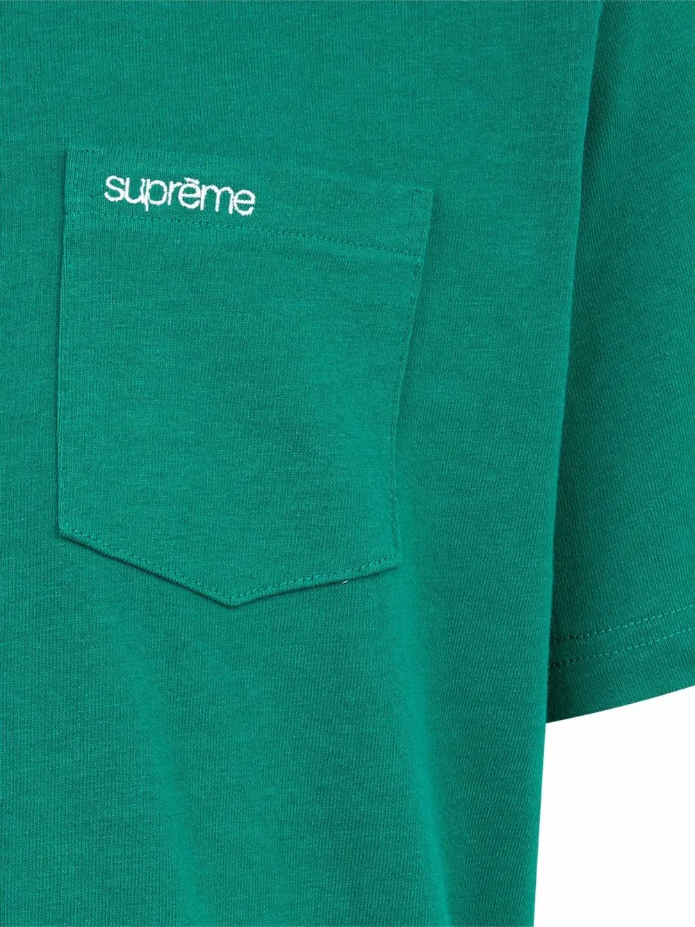 Футболка с карманом Supreme, зеленый — фото 3