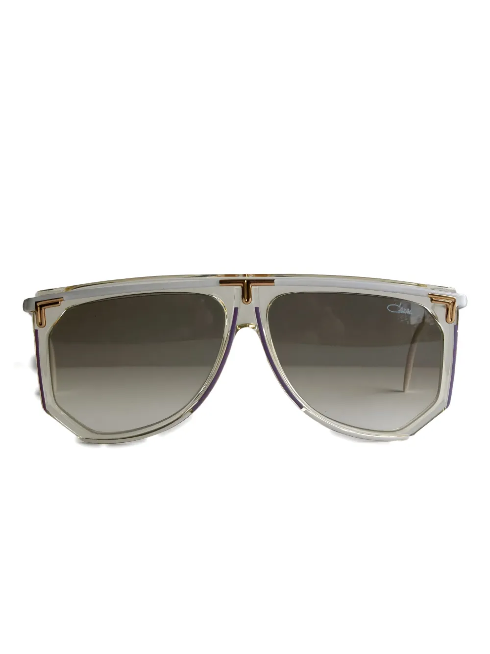 

Солнцезащитные очки модели 865 с круглыми оправами Cazal, белый