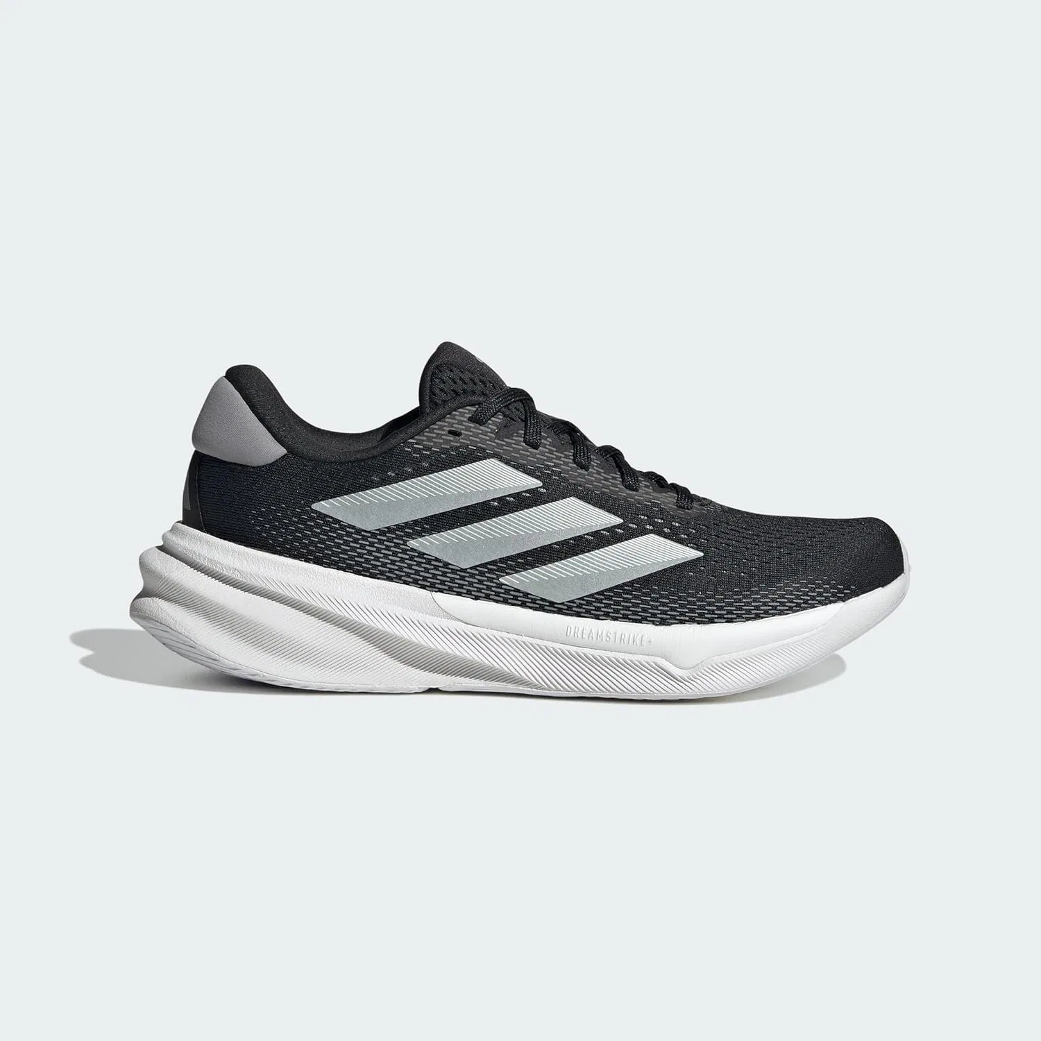 Женские беговые кроссовки Adidas Supernova, цвет черный/белый/серый — фото 2