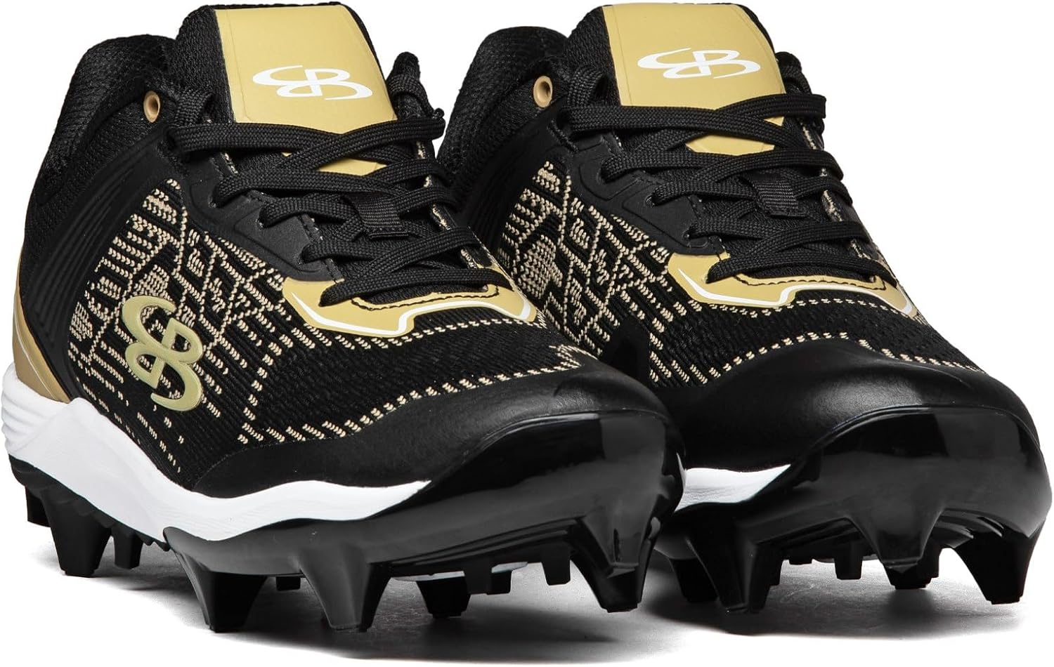 Мужские бутсы Boombah Viper Pureknit с литой подошвой - Status - Разные цвета - Разные размеры, черный — фото 4