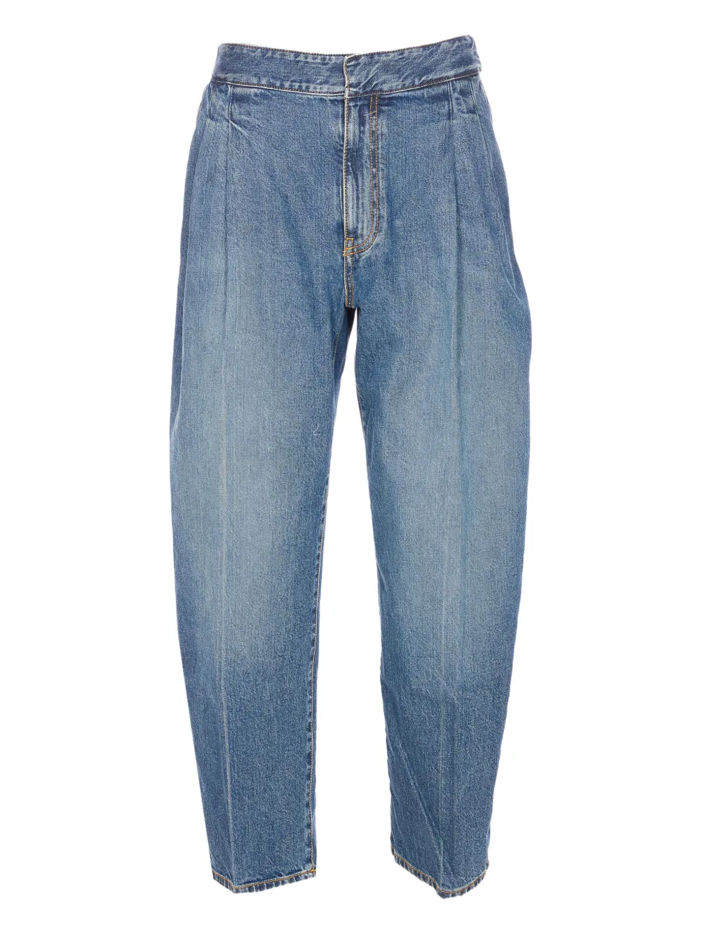 

Джинсы со складками спереди Alaïa, синий