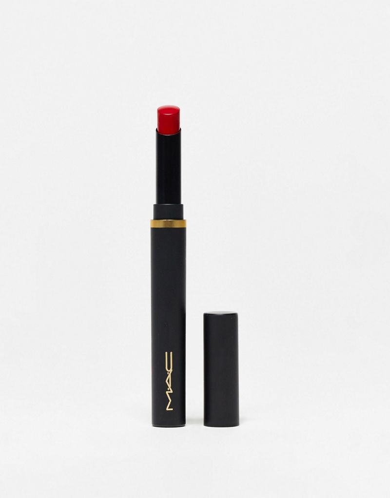 

Губная помада MAC Powder Kiss Velvet Blur Slim Lipstick — Ruby New, Ruby New