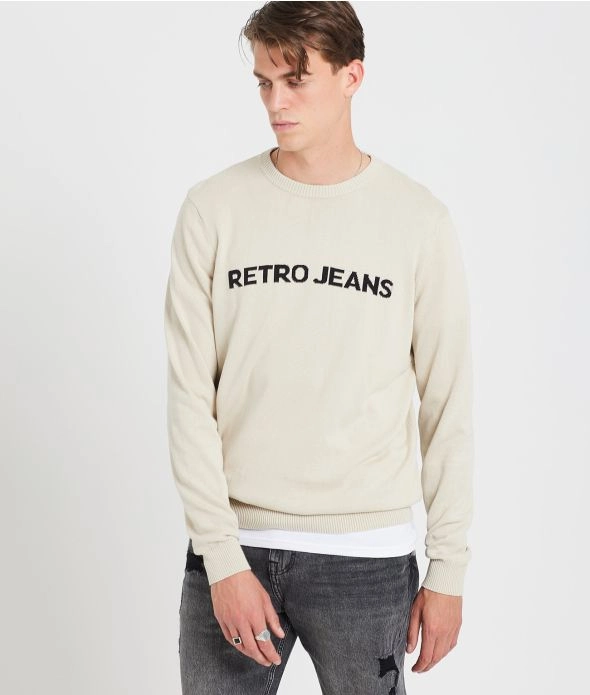 

Алистер вязаный свитер Retro Jeans, бежевый