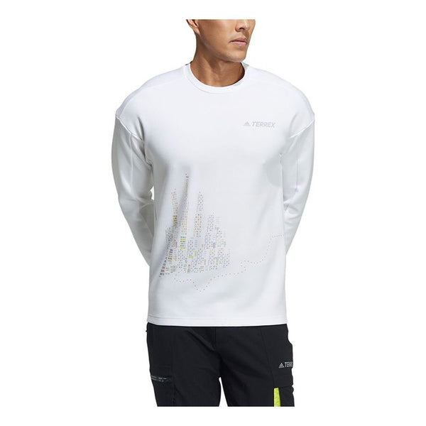 

Толстовка adidas Mtnlt Gfx Sweat Casual Sports Pullover Round Neck White, белый