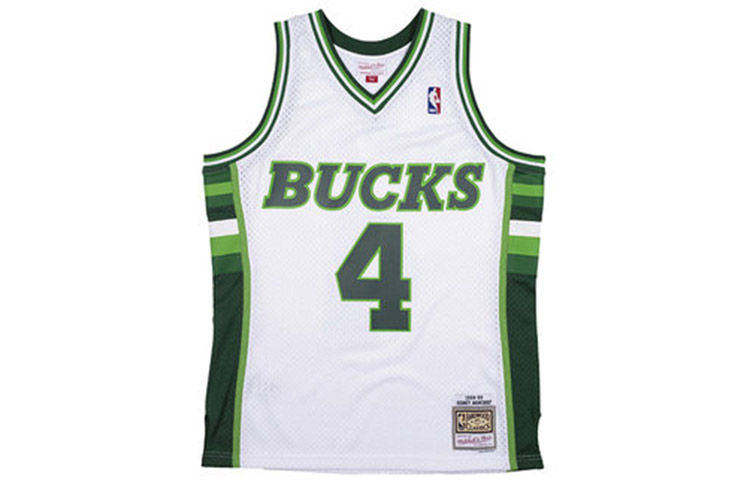 

Mitchell Ness Баскетбольные майки унисекс, белые, умеренно прямого кроя