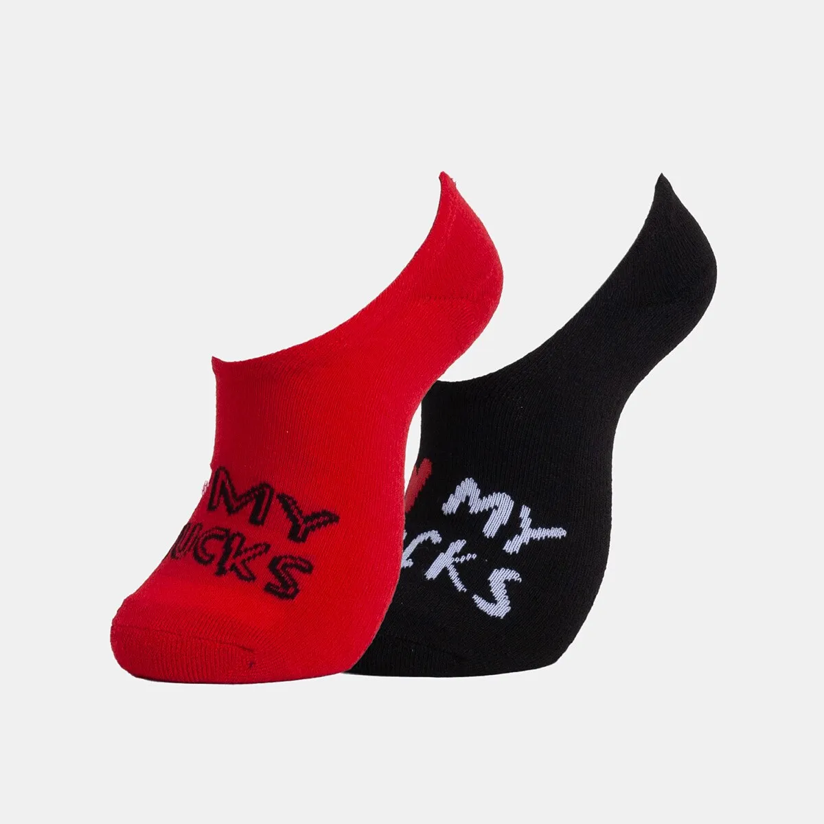 

Упаковка из 2 пар мизинцев I Love Chuch Ultra Low Mfc Converse носки, красный/черный
