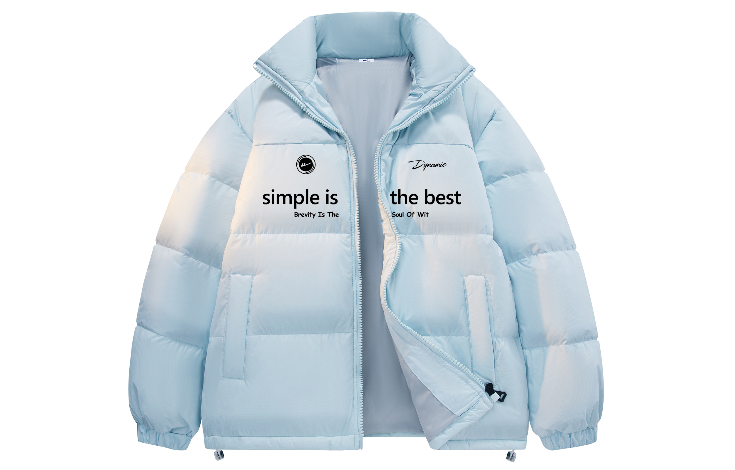 

WARRIOR Пуховик унисекс серии Candy Cube, Light Blue