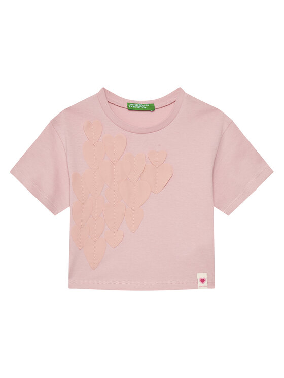 

Футболка оверсайз 3I1XG10IK United Colors Of Benetton, розовый