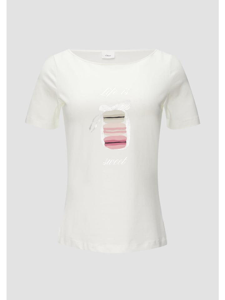 

Футболка в цвете 02D0_cream s.Oliver, Хаки, Футболка в цвете 02D0_cream s.Oliver