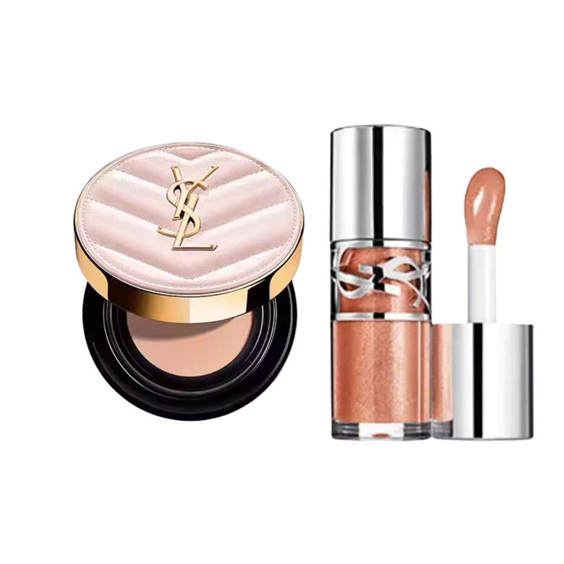 Пудра-подушечка для губ Bouncy Lip Freeze, легко растушевывается, 6 мл + 12 г SAINT LAURENT — фото 4