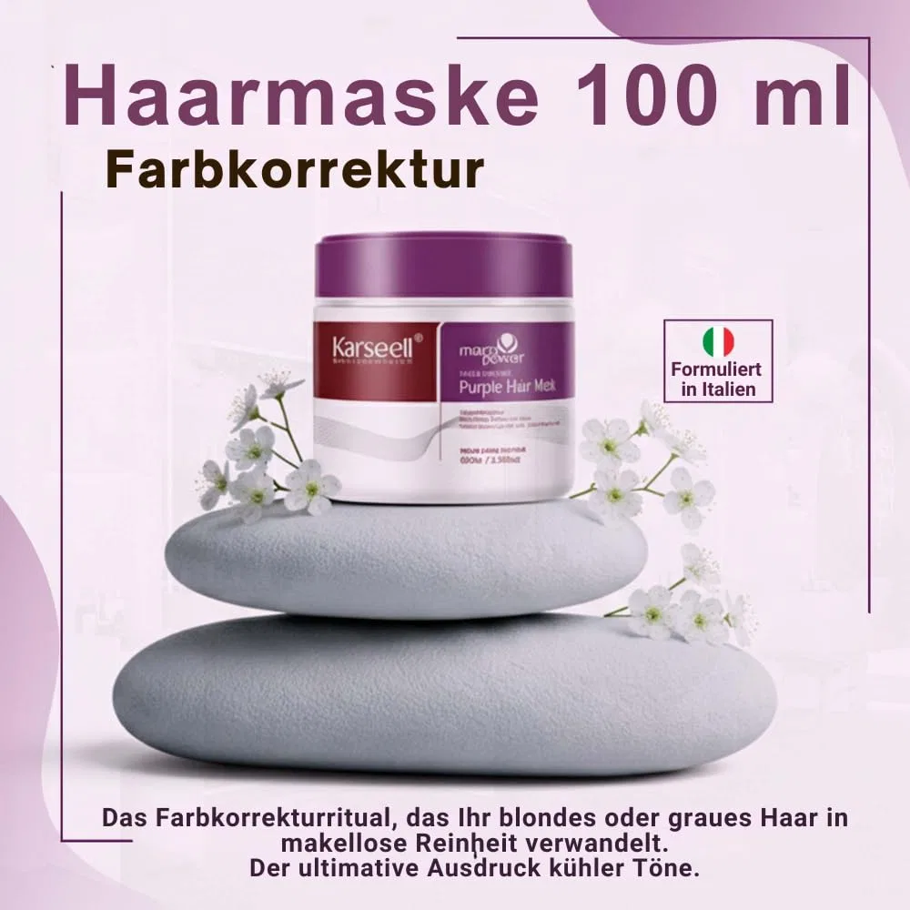 Набор Karseell MACA CARE SYSTEM: фиолетовая маска 100 мл + аргановое масло 50 мл Karseell Maca Care System — фото 2