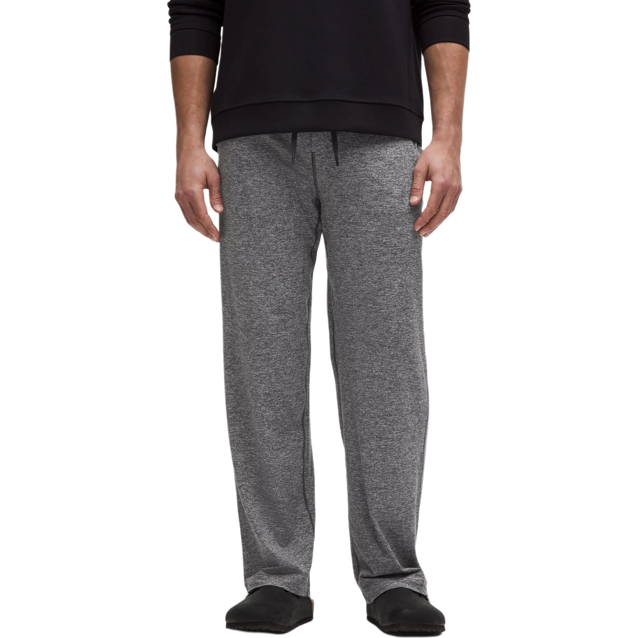 

Мягкие джерси повседневные брюки мужские Lululemon, черный/серебристый