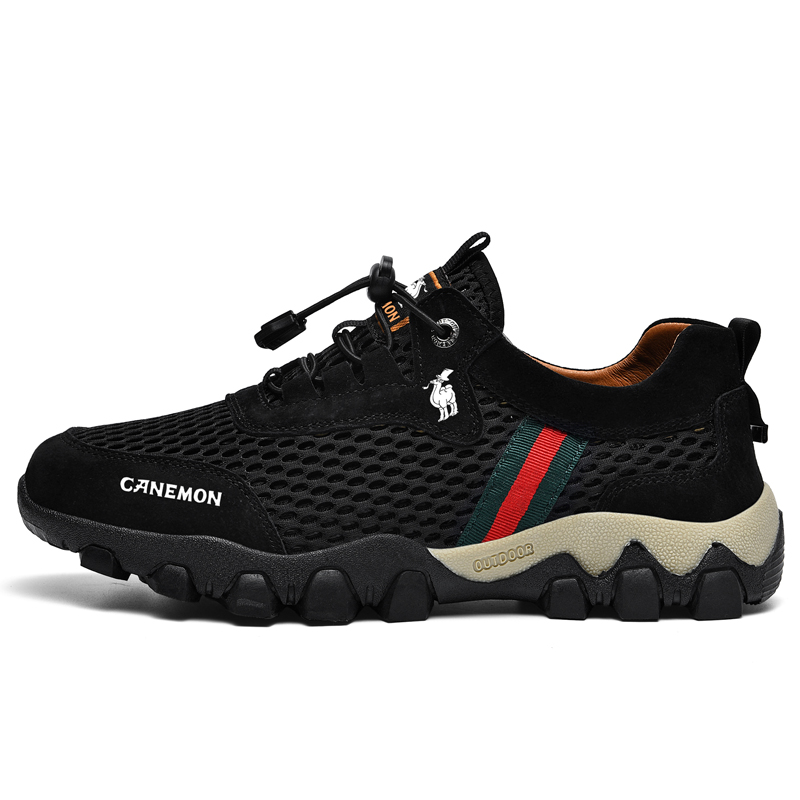 Мужские низкие повседневные кроссовки Abrasion Resistant, Breathable, Lightweight PROTECTCAMEL, хаки — фото 3