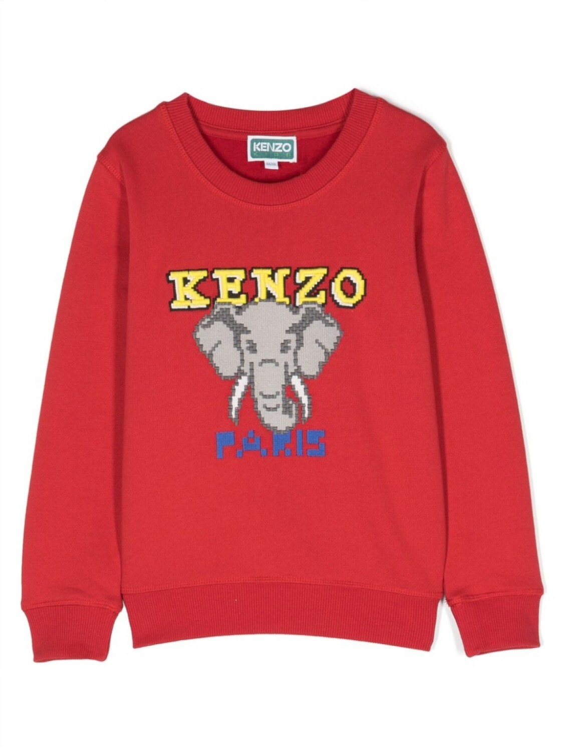 

Kenzo Kids толстовка с вышитым логотипом, красный