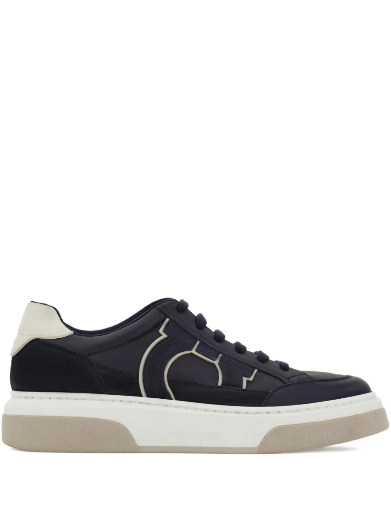

Кроссовки Ferragamo из кожи и замши, синий