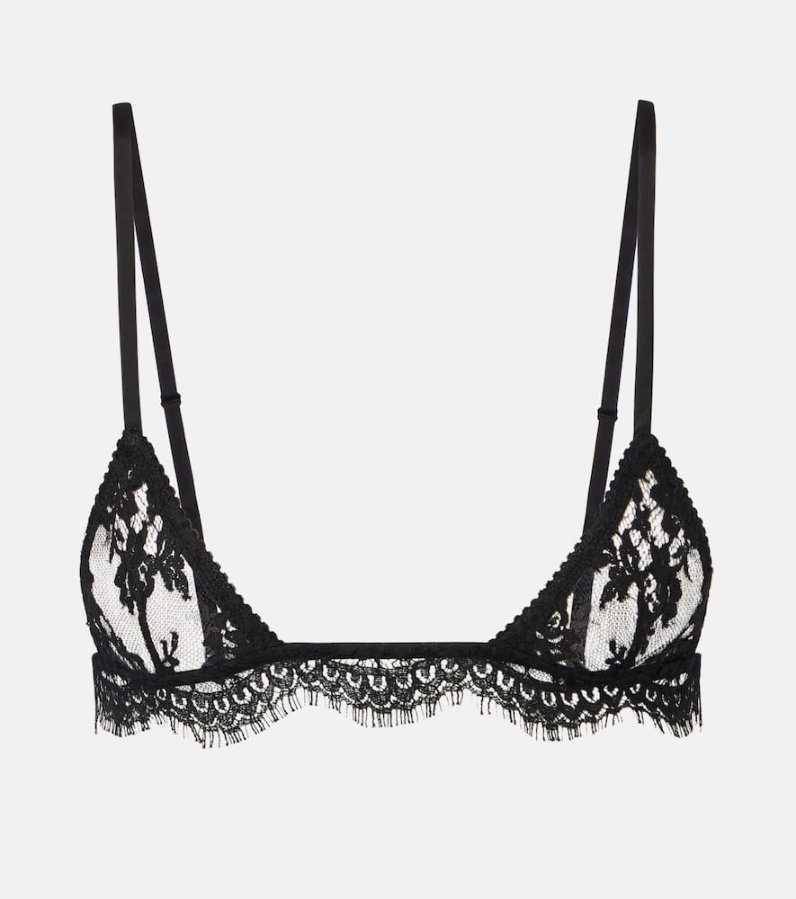 

Хлопковый кружевной бралетт Dolce&Gabbana, Nero