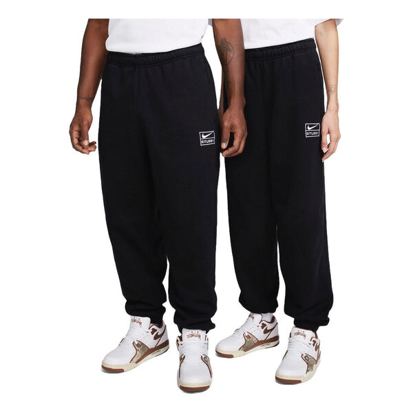 

Штаны x stussy stone wash флисовые спортивные штаны азиатские размеры Nike, черный