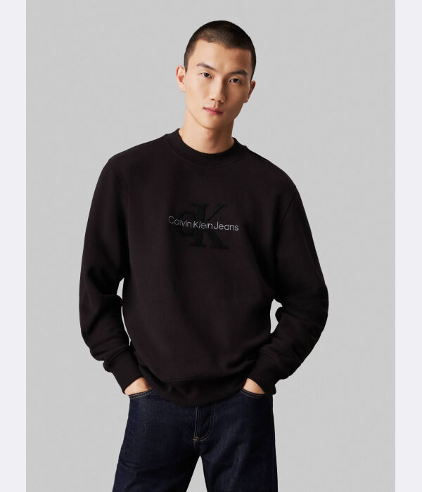 

Свитшот мужской Calvin Klein Jeans с логотипом бренда, черный