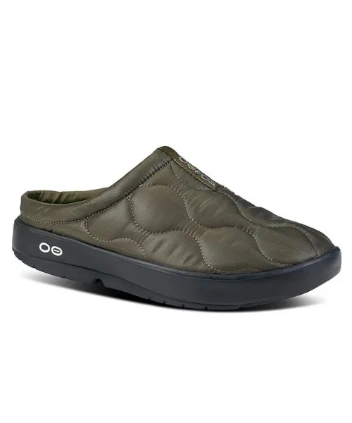 Унисекс тапочки OOFOS OOcOOzie Thermo Mule зелёные