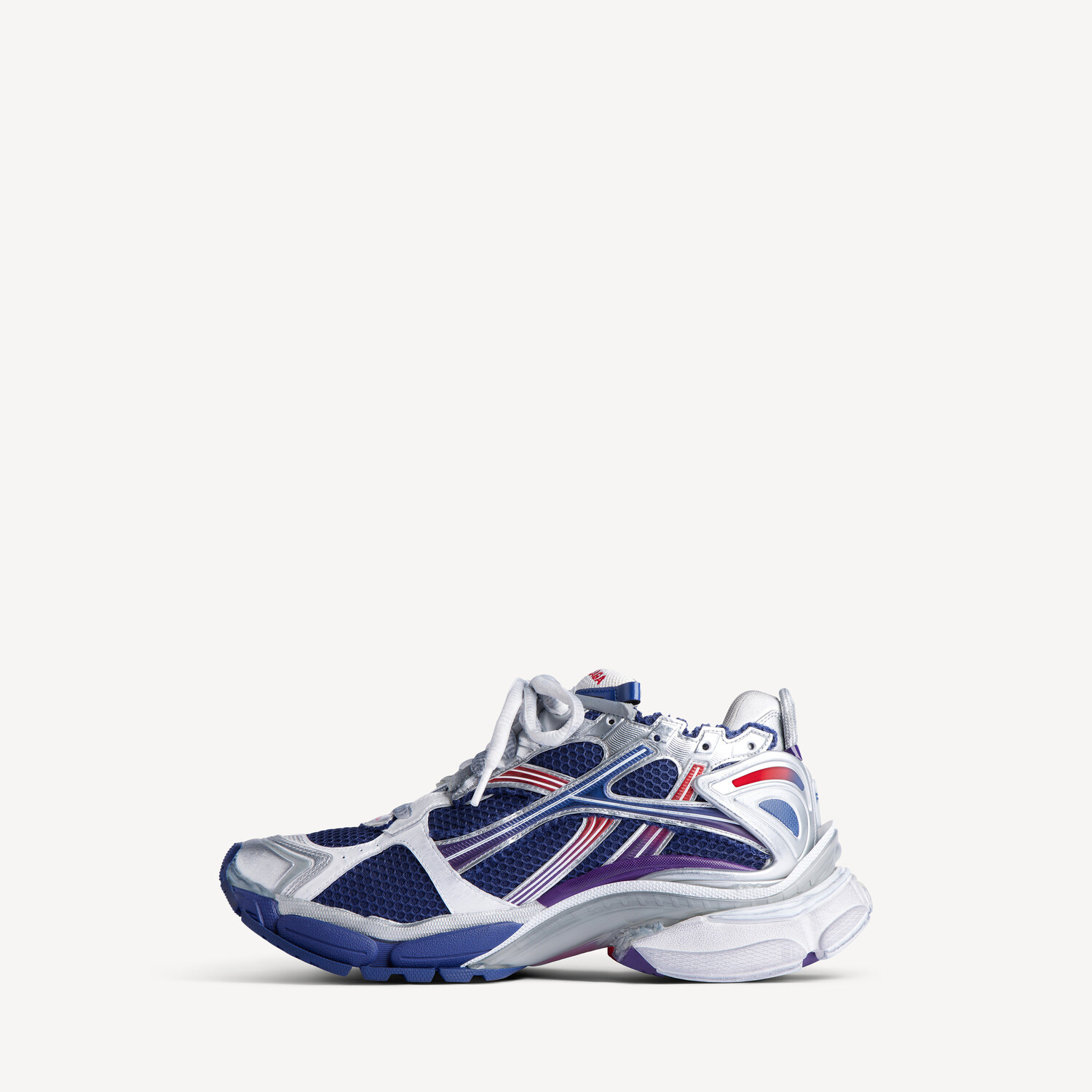 Мужские кроссовки runner с градиентом, синие/красные/серые BALENCIAGA, красный/серый/темно-синий — фото 4