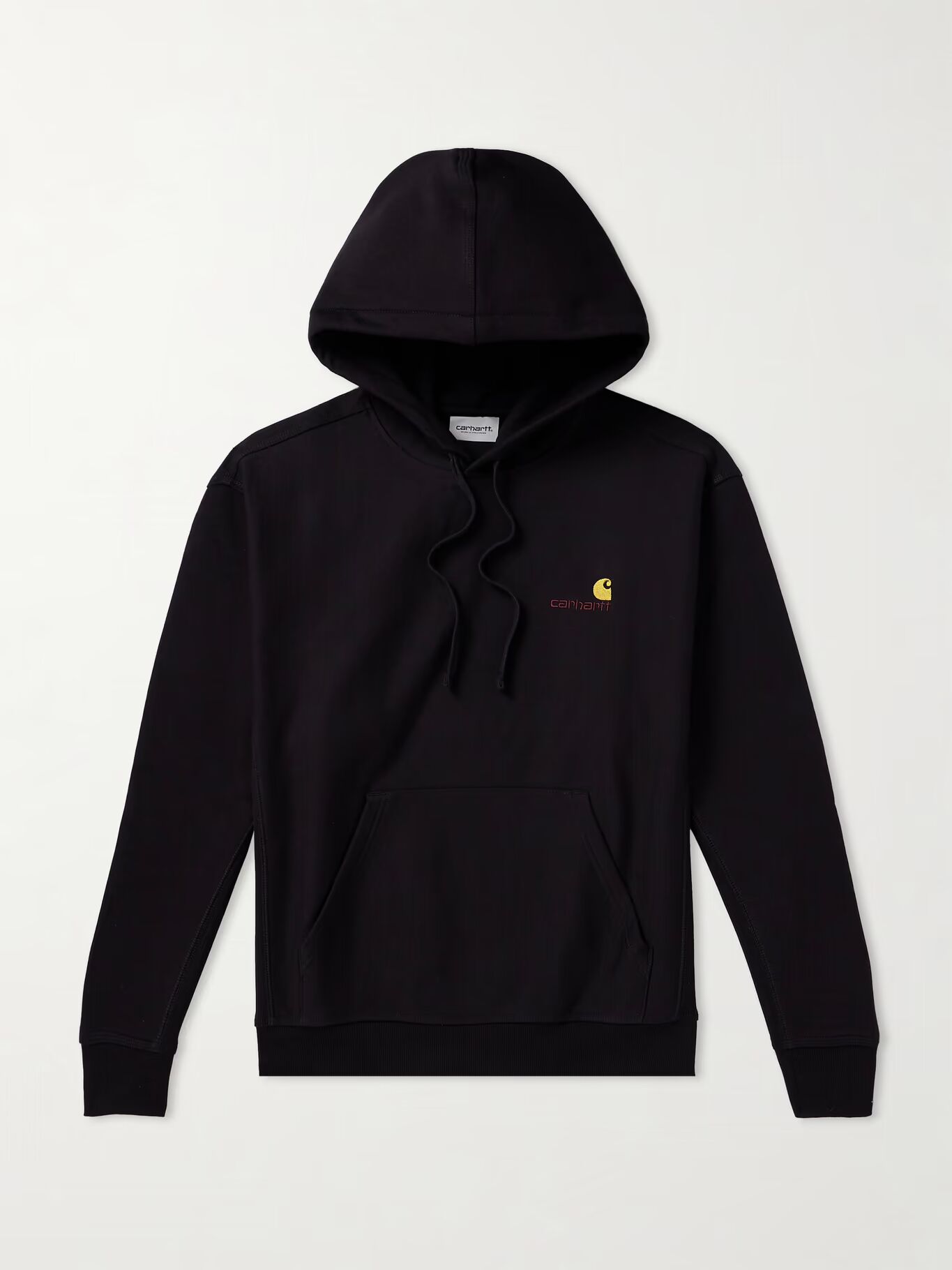 

Толстовка с капюшоном из хлопчатобумажной смеси с вышитым логотипом American Script CARHARTT WIP, черный