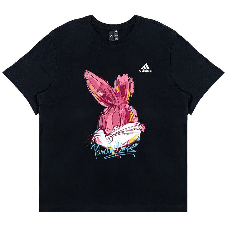 

Футболка унисекс черная Adidas, черный