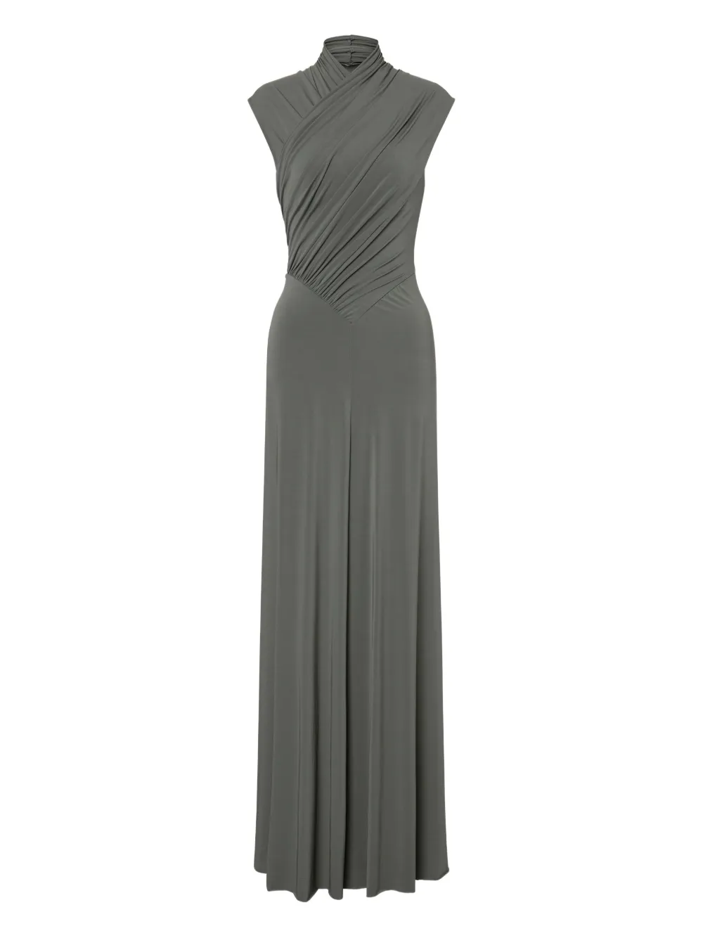 

Длинное платье Alberta Ferretti, серый