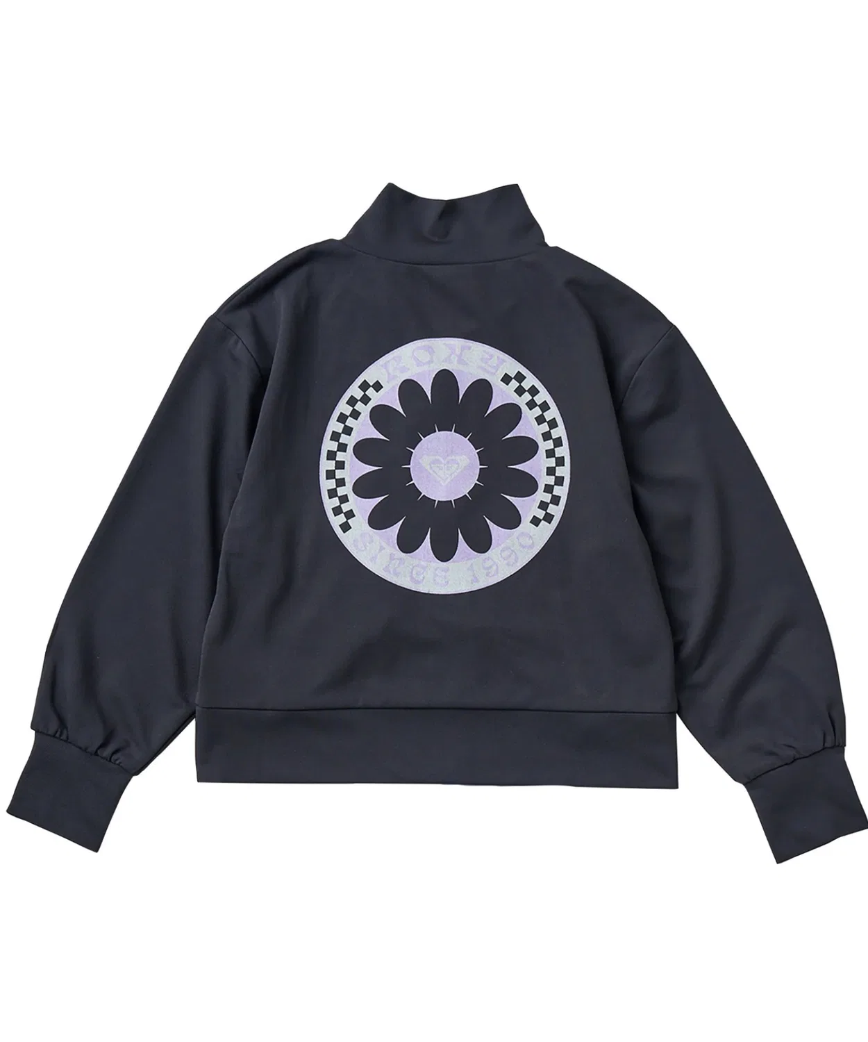 Рашгард детский Roxy Mini Wild Flower Zip с длинным рукавом, белый — фото 3