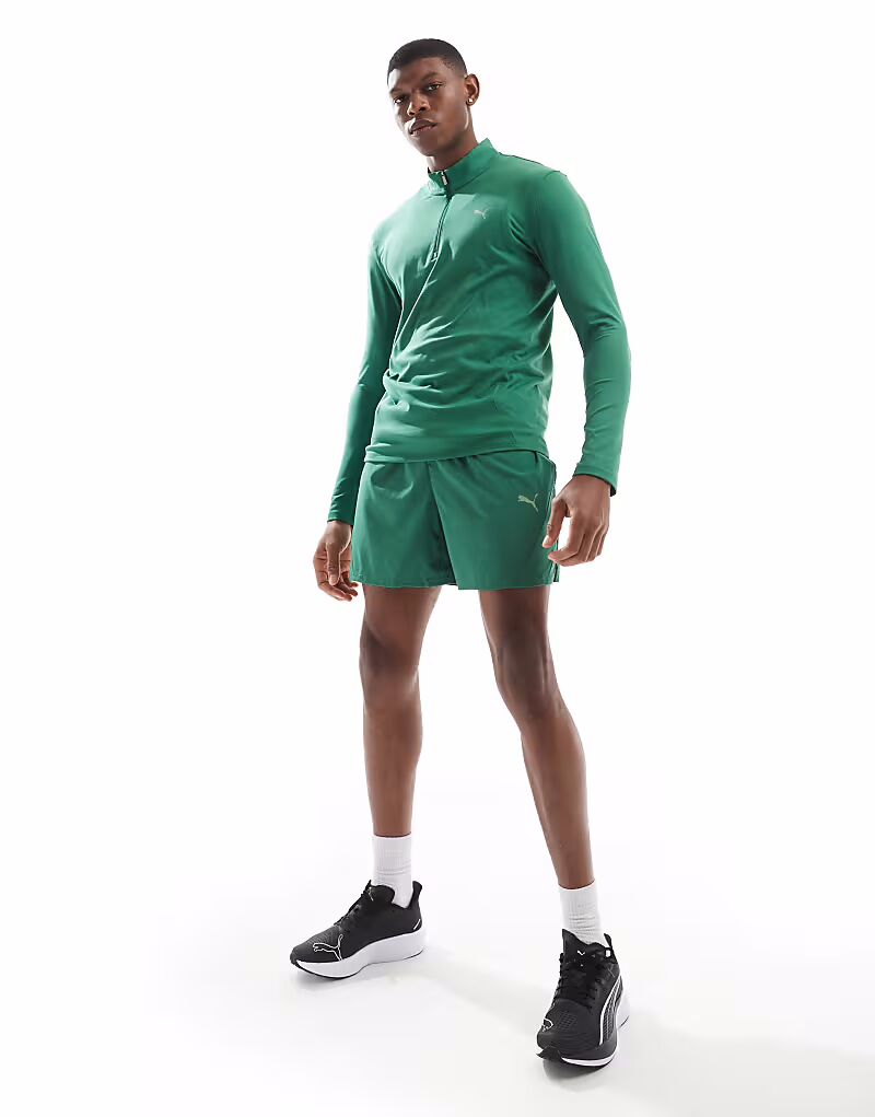 

Шорты Puma Evolve Training 5 дюймов зеленого цвета