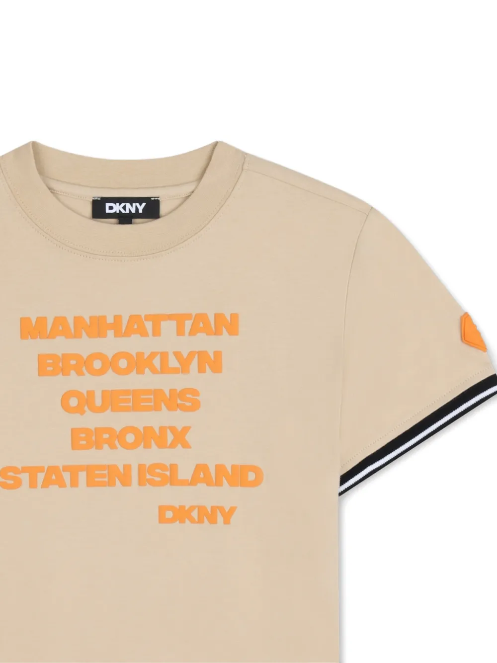 Футболка с нашивкой-логотипом Dkny Kids, нейтральный — фото 3