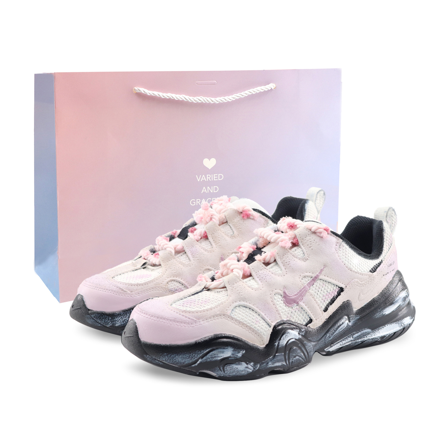 

Tech Hera Urban Chic Style Sand, кроссовки низкие повседневные унисекс с повышенной износостойкостью Nike, розовый