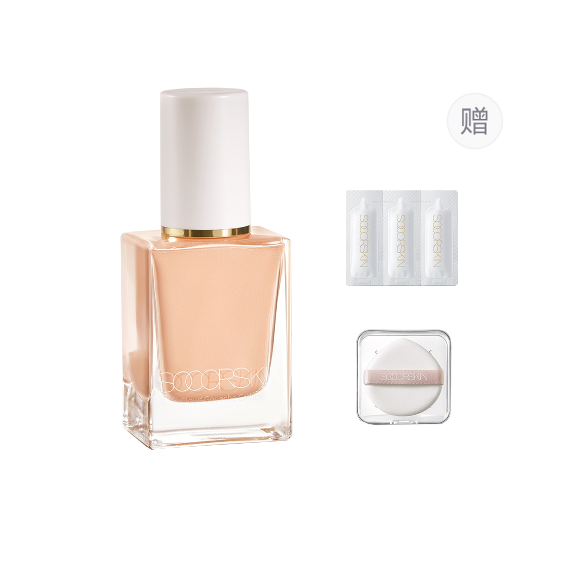 

SOCORSKIN Туманное облако пастельно-розовый крем Natural для длительного увлажнения и осветления тона кожи 30мл