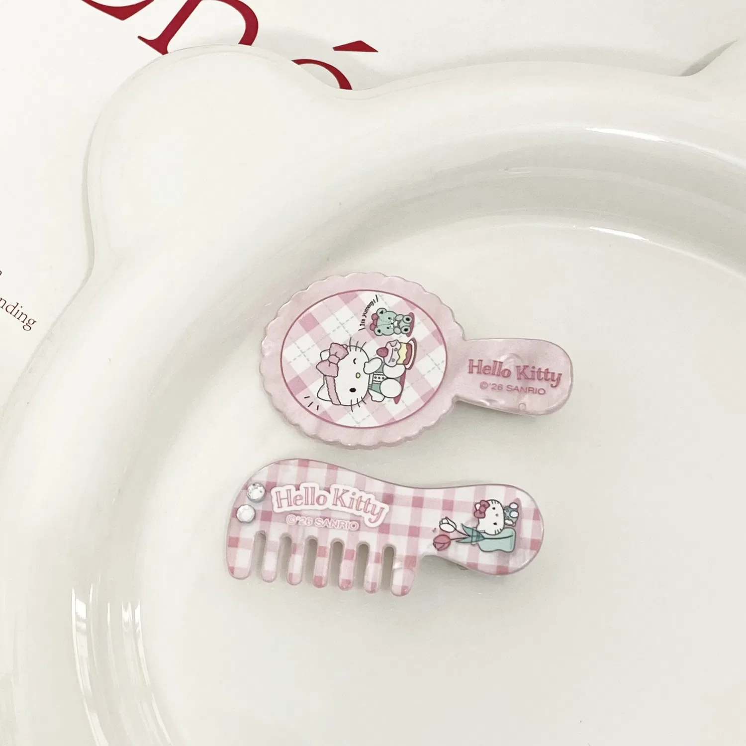 Заколки для волос Hello Kitty Sanrio акриловые — фото 4